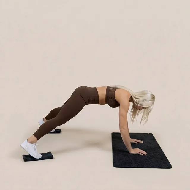 ab-to-adduction slide straight arms — starting position