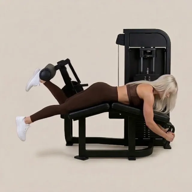 alternate leg curl — starting position