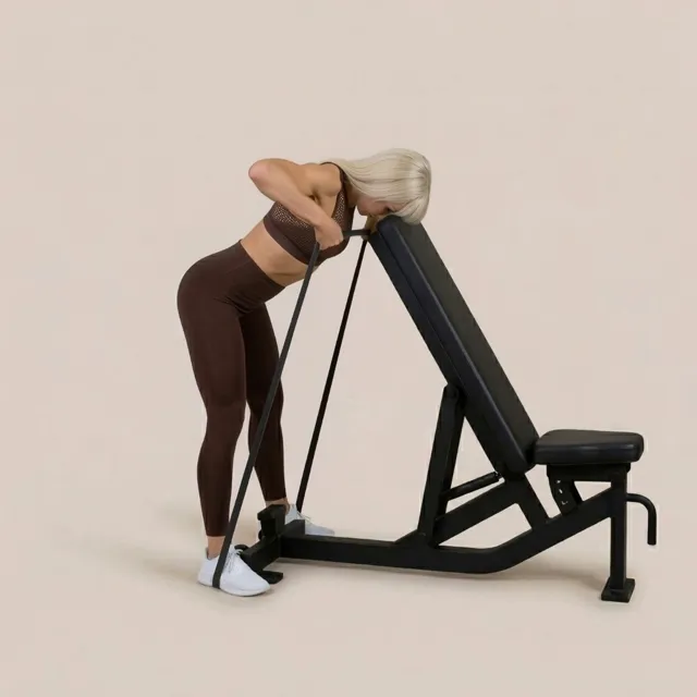 banded curls to high rows — starting position
