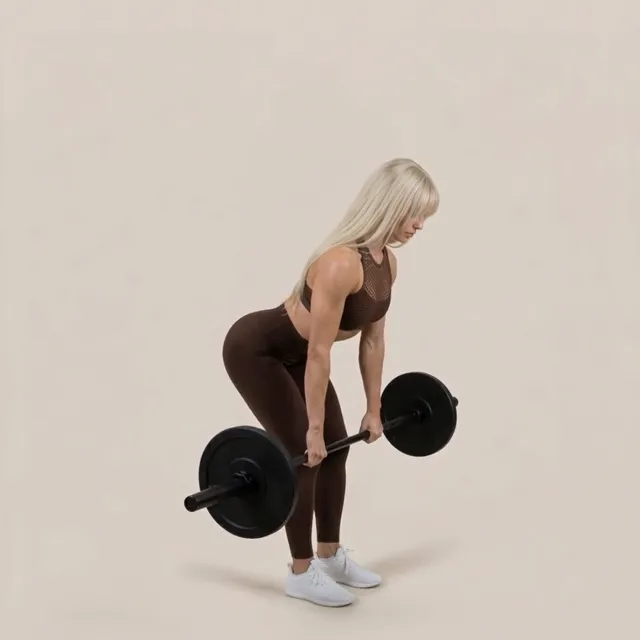 Barbell Stiff Deadlift — starting position