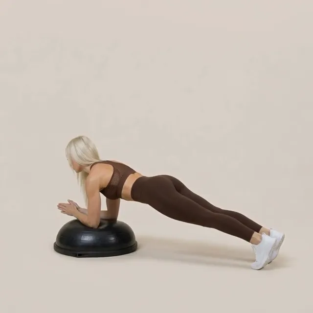 BOSU elbow plank — starting position