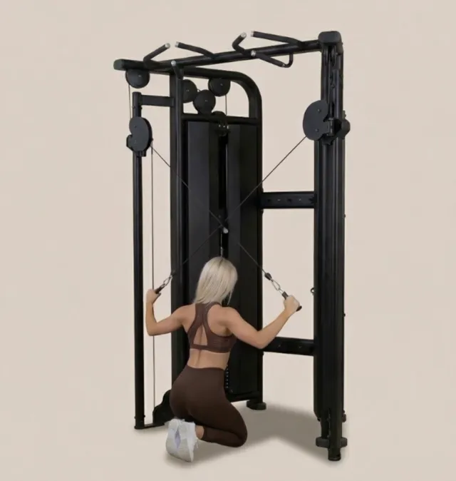 cross lat pulldown — starting position