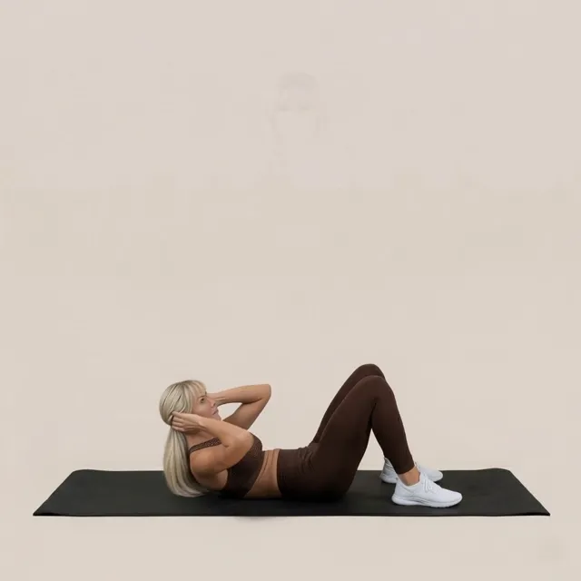 Mekik (Crunches) — starting position