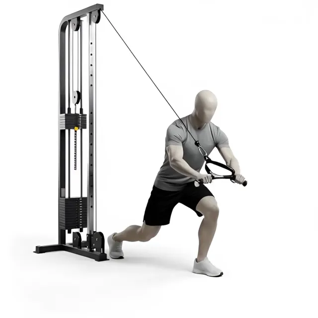 cable wood chop — starting position