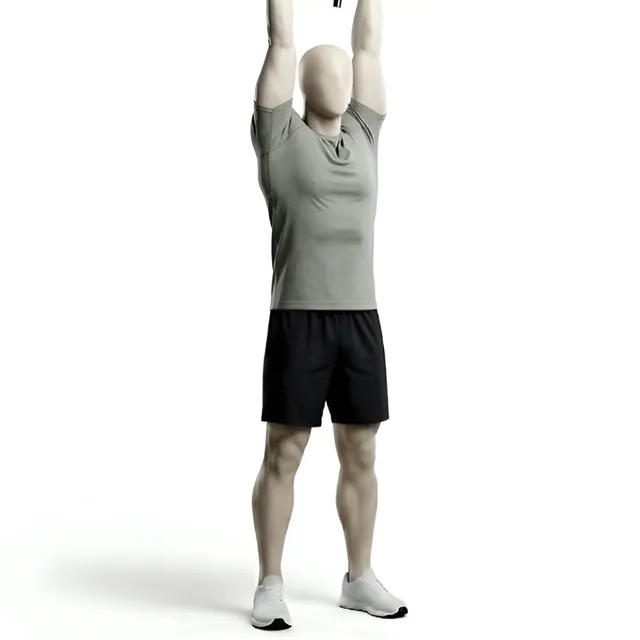 dumbbell overhead press version 1 — starting position