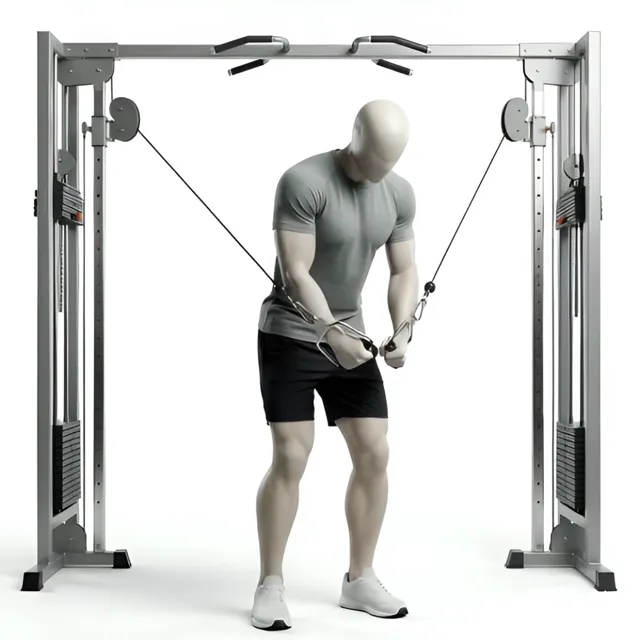 cable crossover (yukarıdan aşağıya) — starting position