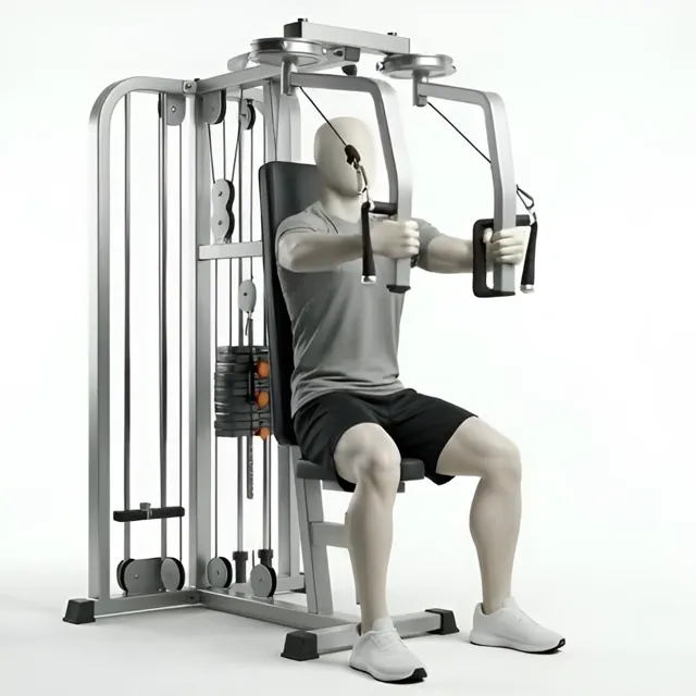 Pec Deck Machine Fly — starting position