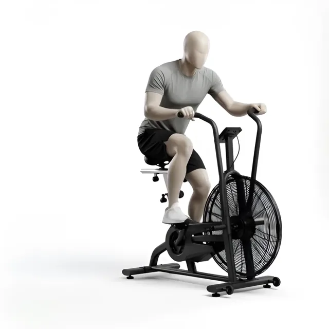 Lonero air bike sprint — starting position
