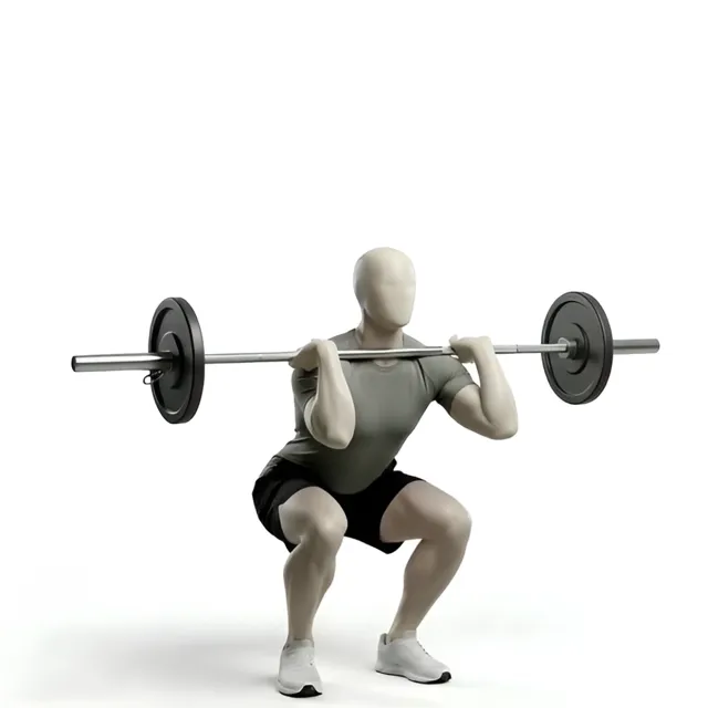 Barbell Front Squat — starting position