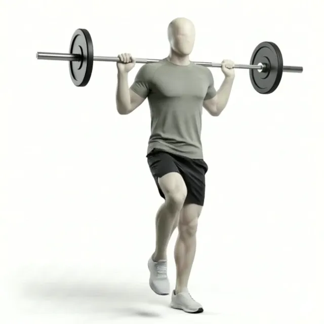 barbell march — starting position