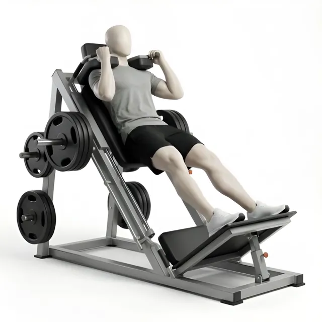 hack squat makinesi — starting position