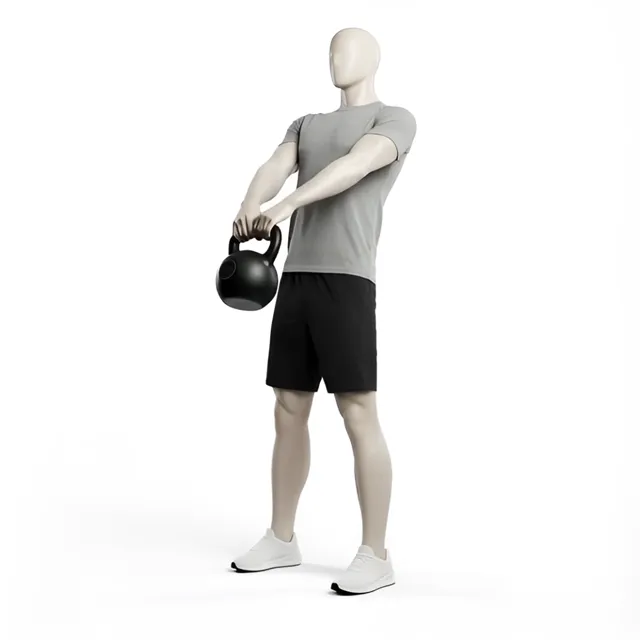 Kettlebell lift up — starting position