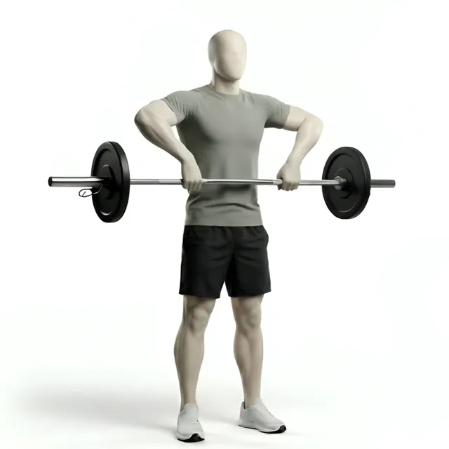 Barbell Upright Row — starting position