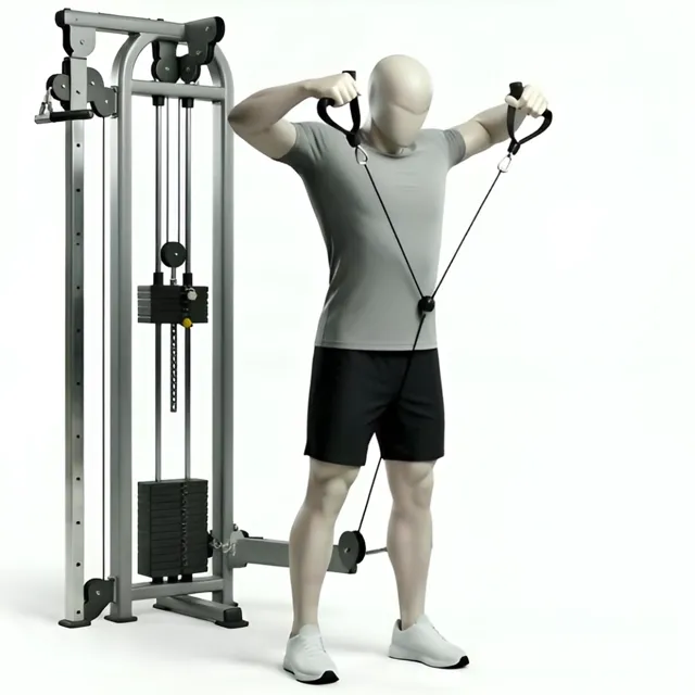 Rear Delt Fly Machine — starting position