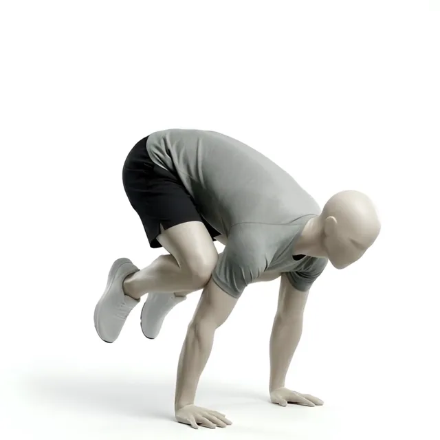 Crow Pose (Karga Duruşu) — starting position