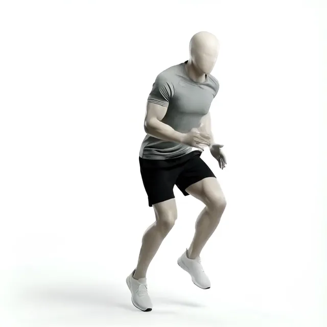 Lonero fast feet sprint (alçak duruş) — starting position