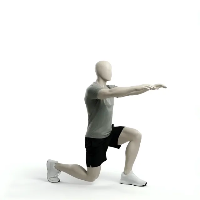 forward lunges — starting position