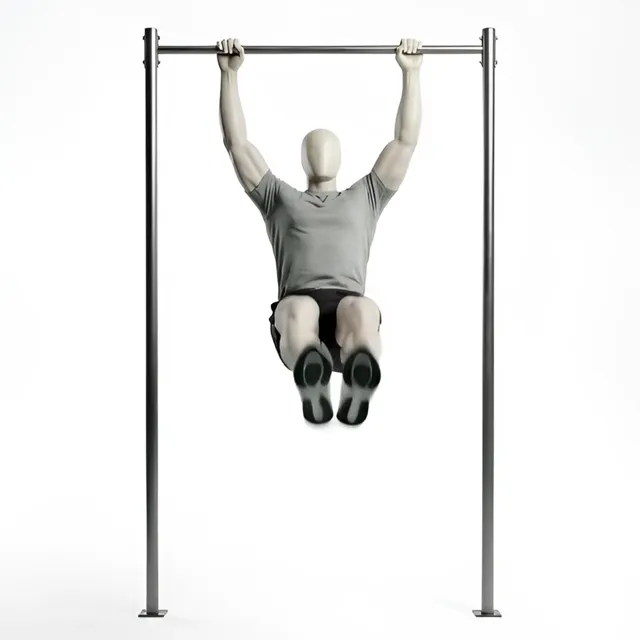 hanging leg raises — starting position