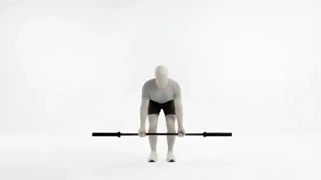 Barbell deadlift to press — starting position
