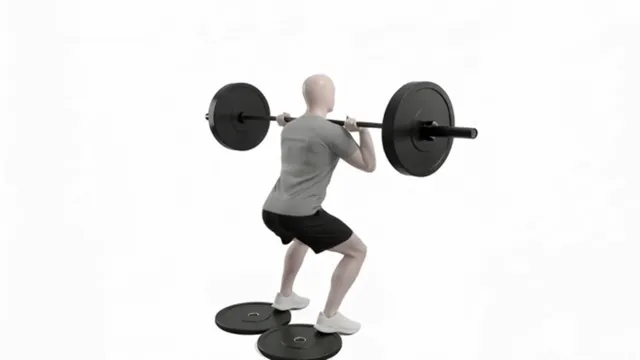 Barbell elevated front squats — starting position