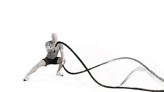 Lonero battle rope alternate slam in out — starting position