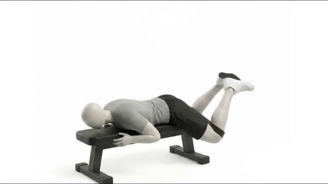 Bench Frog Kick Band — starting position