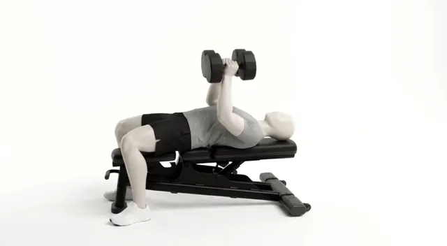 Dumbbell Close Chest Press — starting position