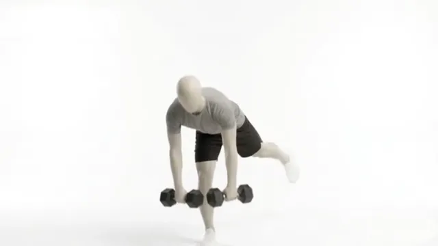 dumbbell deadlift to biceps curl — starting position