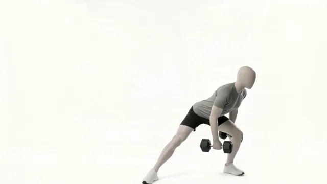 dumbbell drop step — starting position
