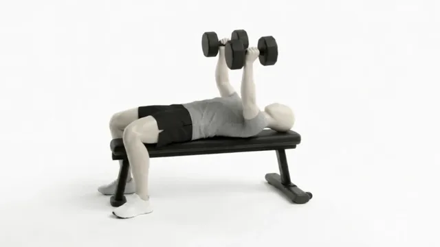 dumbbell hammer press — starting position