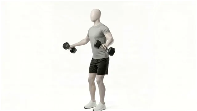 Dumbbell lateral raise to front raise — starting position