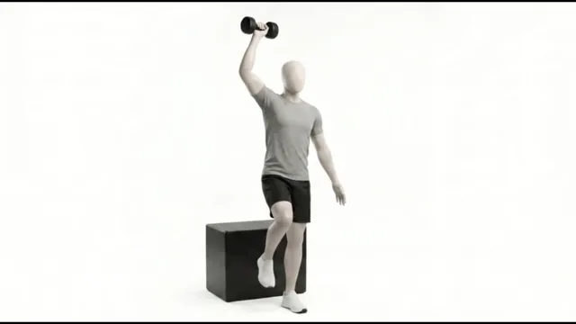 Dumbbell Single Leg & Arm Squat Press — starting position