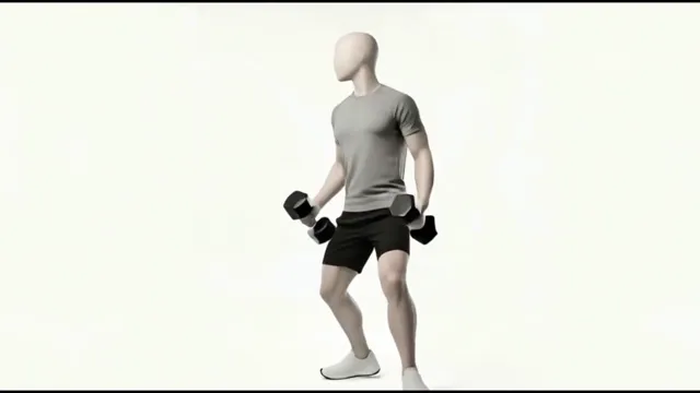 Dumbbell transverse lunges — starting position