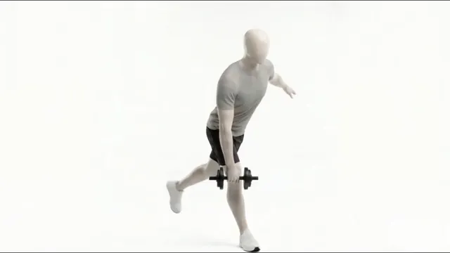 Lonero dumbbell single leg & arm deadlift to upright row — starting position