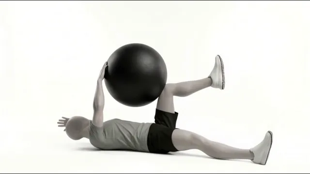 Exercise ball reverse superman — starting position