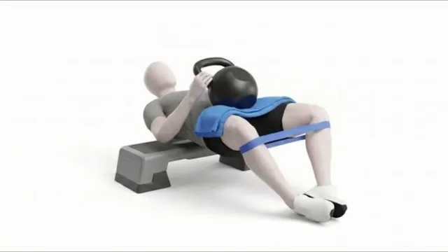 Direnç bandı ile kettlebell glute bridge — starting position