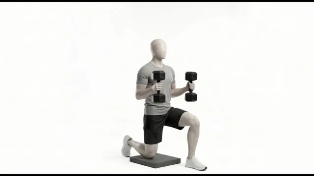 Diz üstü hammer curl'den hammer omuz press'e — starting position