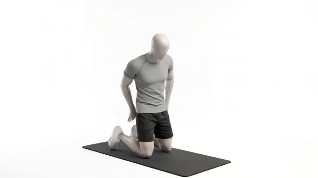Diz Çökerek Kettlebell Around the World — starting position