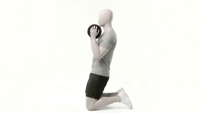 kneeling quad extension — starting position