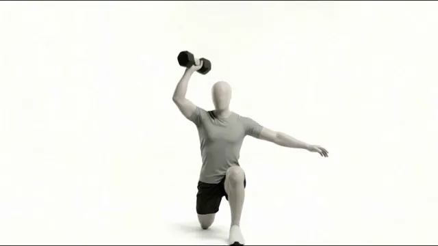 Diz Çökerek Tek Kol Arnold Omuz Pres — starting position