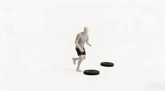 Tek bacak sıçrama — starting position