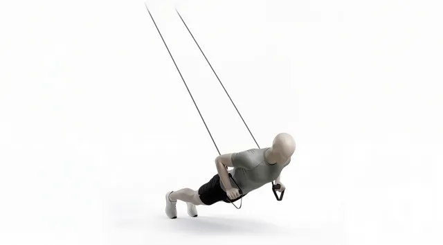Direnç bandı ile şınav (band pushups) — starting position