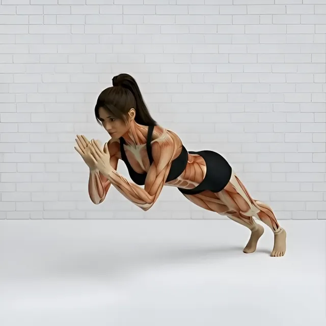 clap push ups — starting position