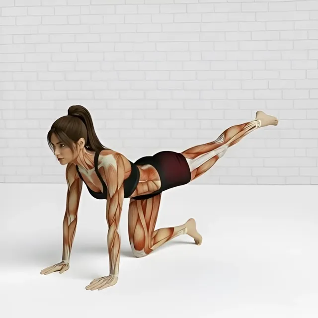 Lonero düz bacak donkey kick — starting position