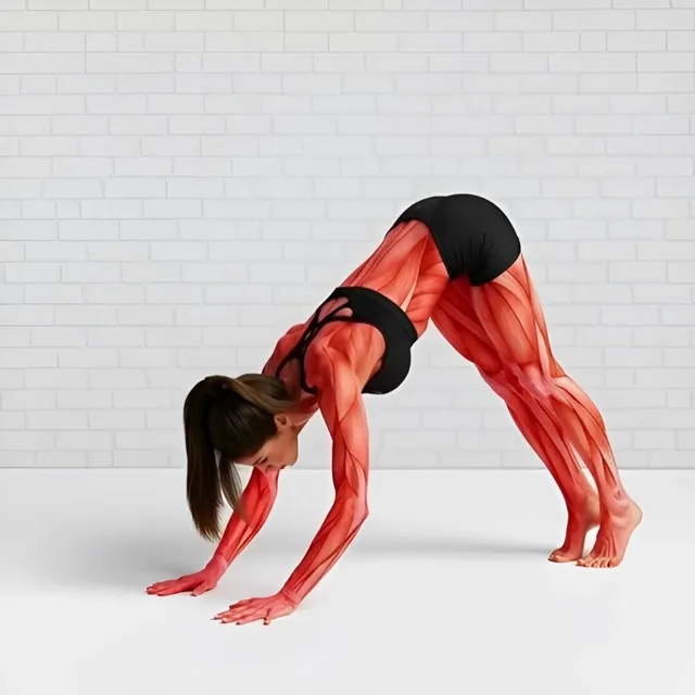 Downward dog üst sırt esnetme — starting position