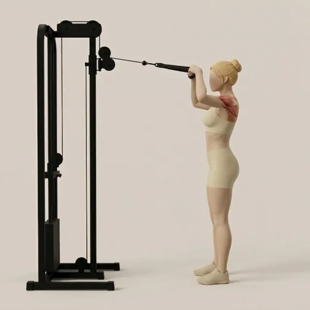 Lonero cable face pull — starting position