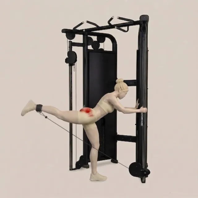 cable kickback — starting position