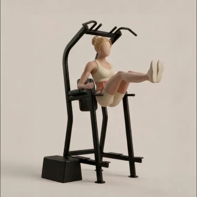 captain's chair leg raise — starting position