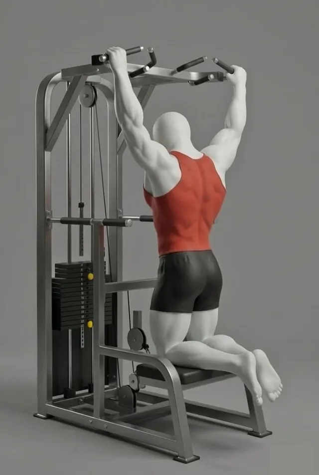 assisted pull up — starting position