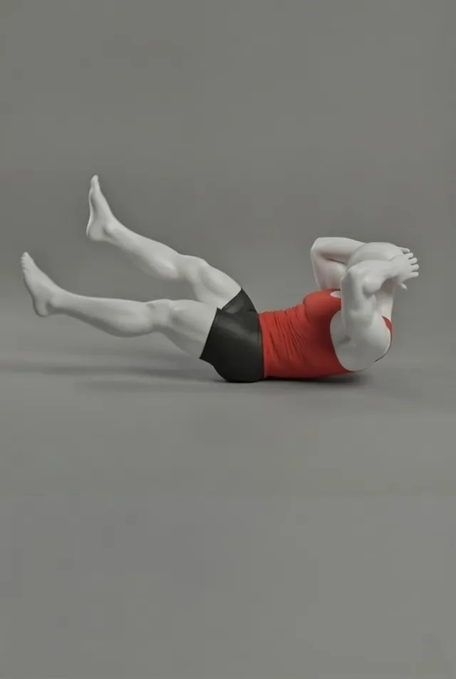 flutter kick — starting position